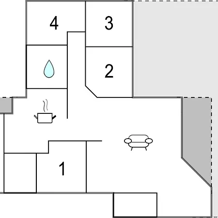 4 Bedroom Cozy In Holiday home